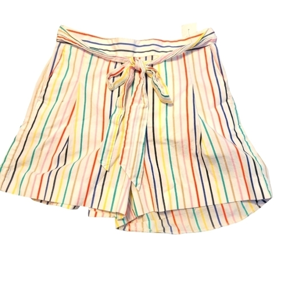 J. CREW size 4 summer stripes belted - Picture 2 of 10